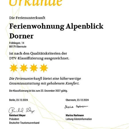 Alpenblick Dorner - Von Martin Apartment Oberreute